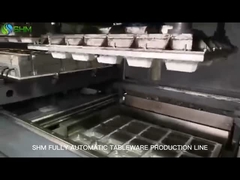 Μηχανή για την κατασκευή επιτραπέζιων σκευών από ανθεκτικό χαρτοπολτό